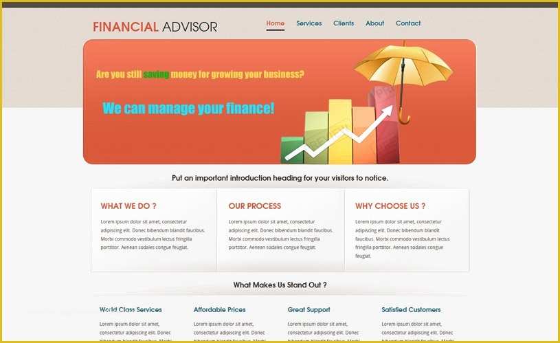 Free Financial Website Templates Of 50 Best Financial Website Templates Free & Premium