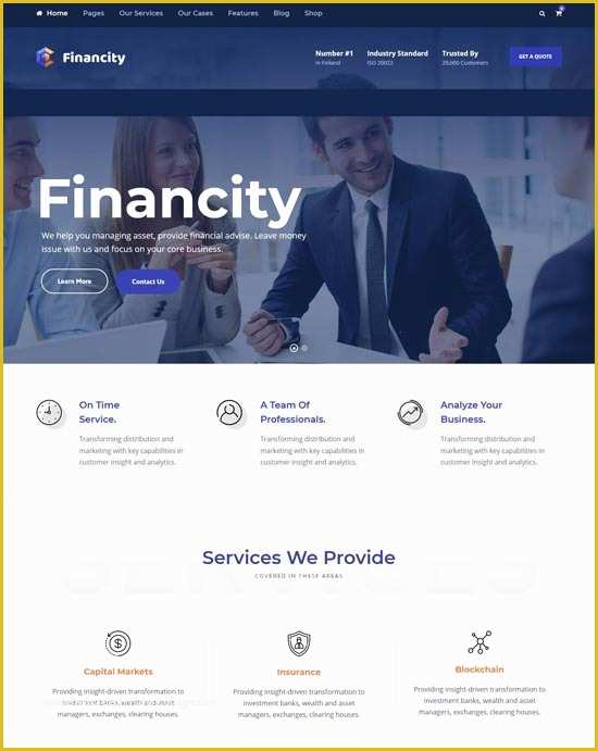 Free Financial Website Templates Of 50 Best Financial Website Templates Free &amp; Premium