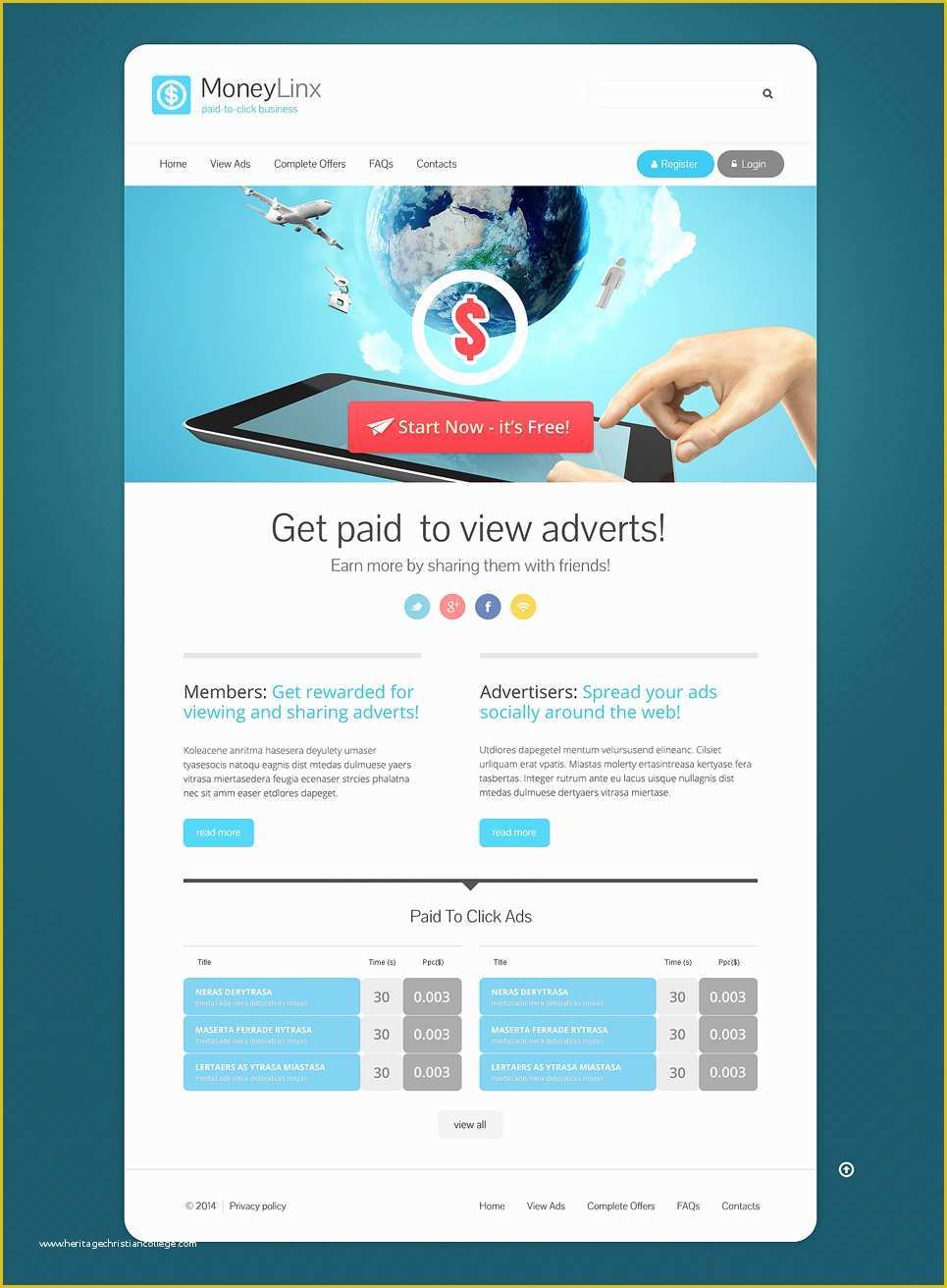 Free Financial Website Templates Of Financial Advisor Responsive Website Template