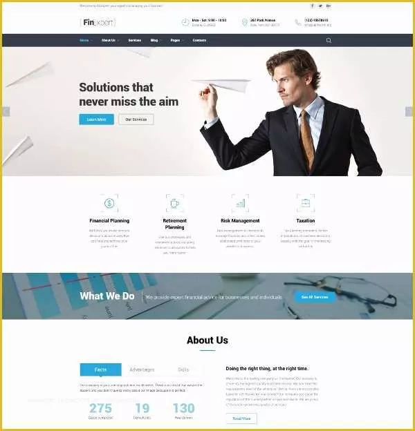 Free Financial Website Templates Of Financial Advisor Website Templates 2016