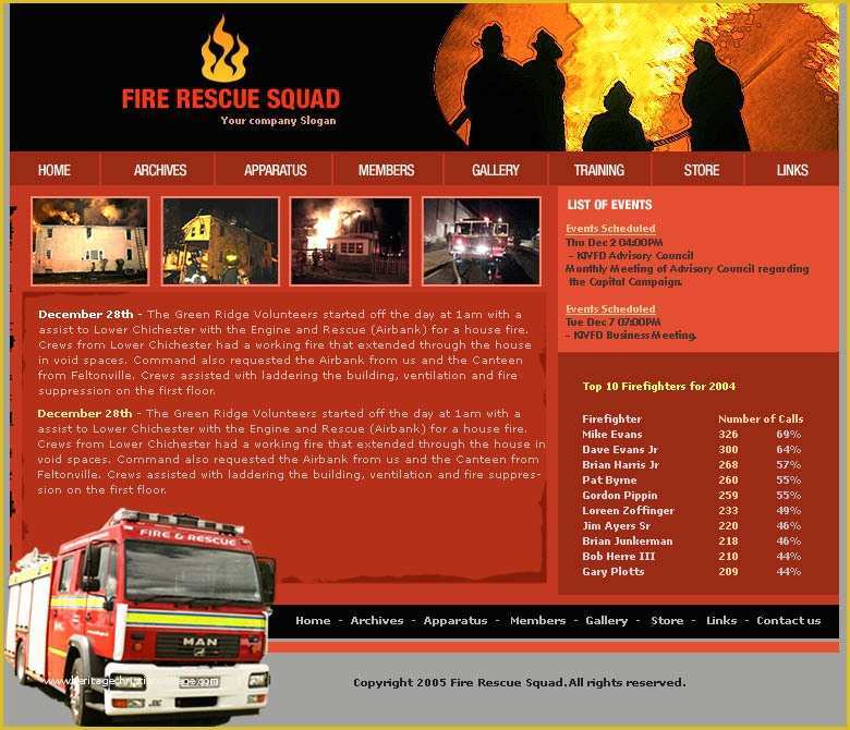 Free Fire Department Website Templates Of Closed Fire Department Website Template Needed