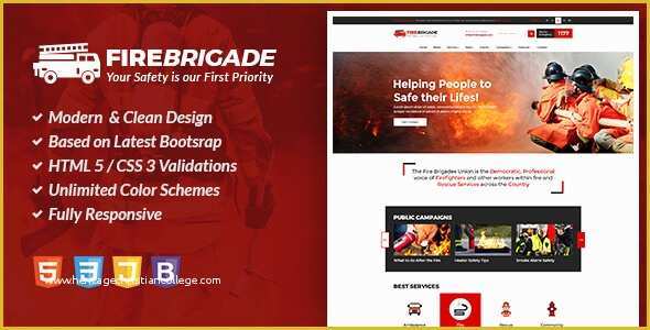 Free Fire Department Website Templates Of Fire Brigade Rip Nulled Rip