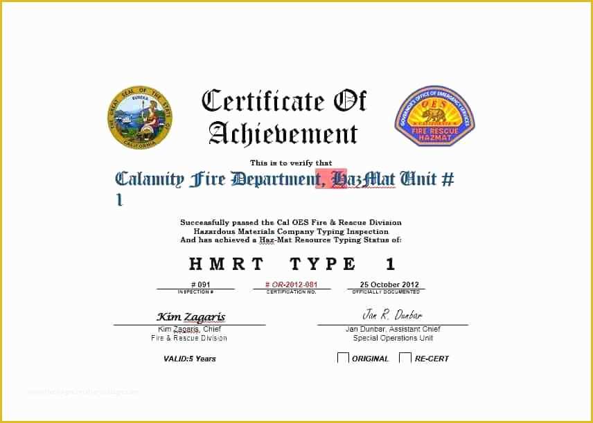 Free Fire Department Website Templates Of Firefighter Certificate Templates Free Fire Department