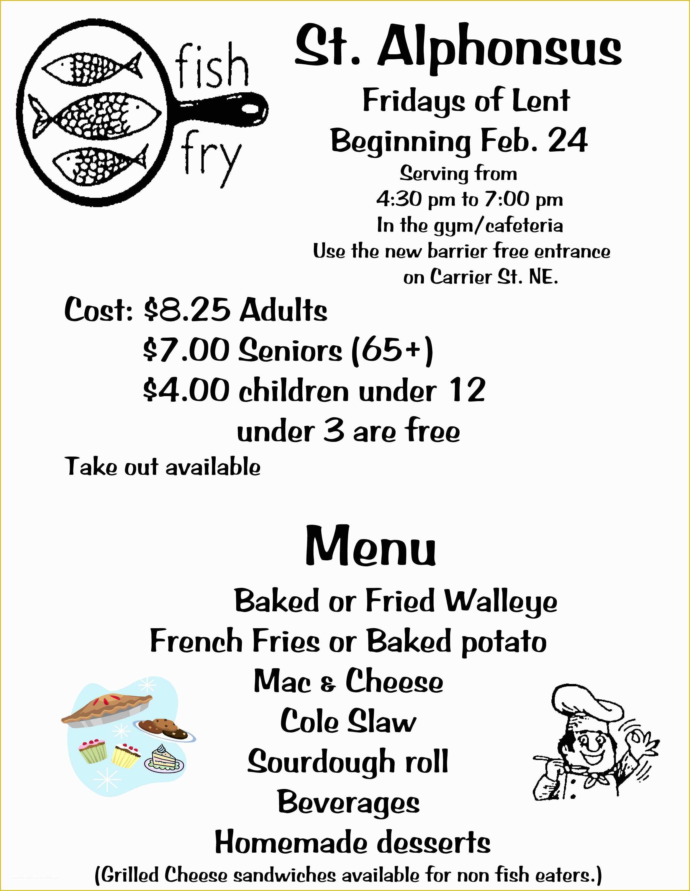 Free Fish Fry Flyer Template Of Fish Fry Flyer