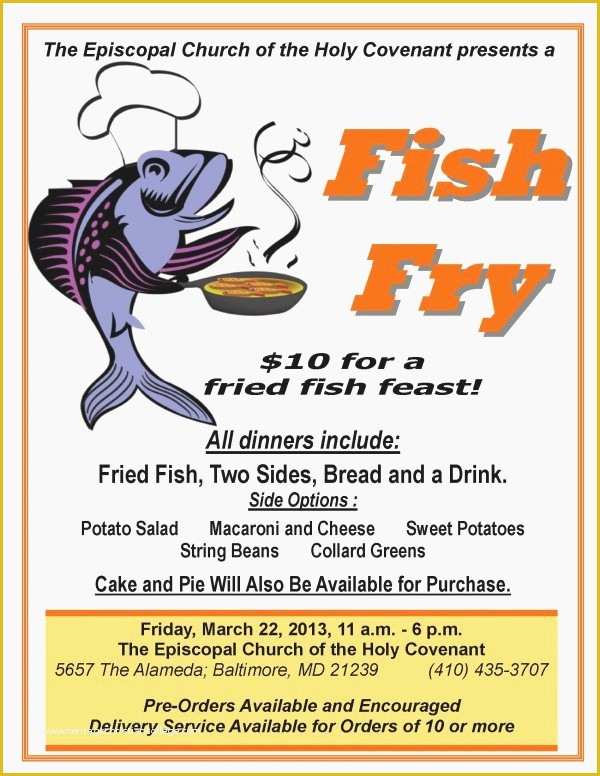 Free Fish Fry Flyer Template Of Fish Fry Flyer Powerpoint Template – Harddancefo