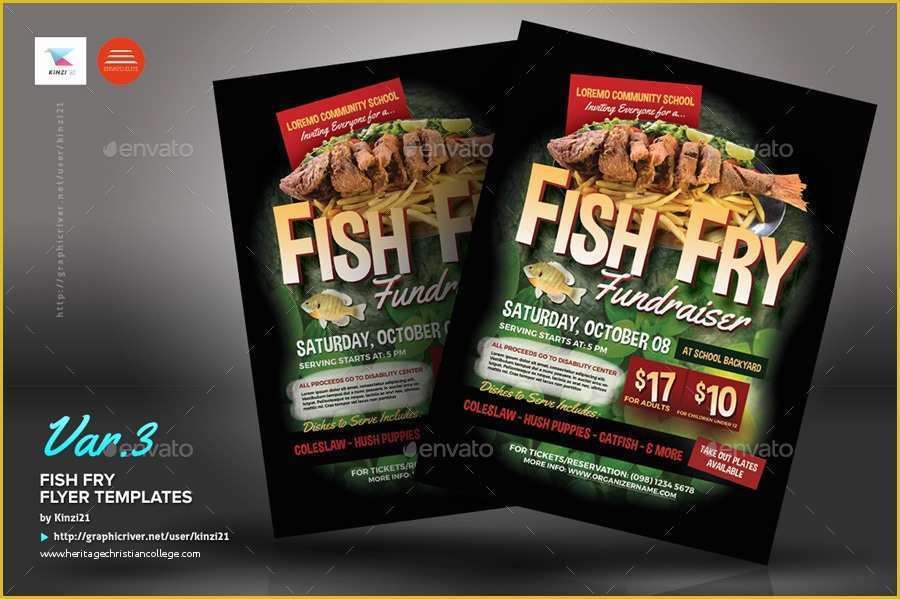 Free Fish Fry Flyer Template Of Fish Fry Flyer Templates by Kinzi21