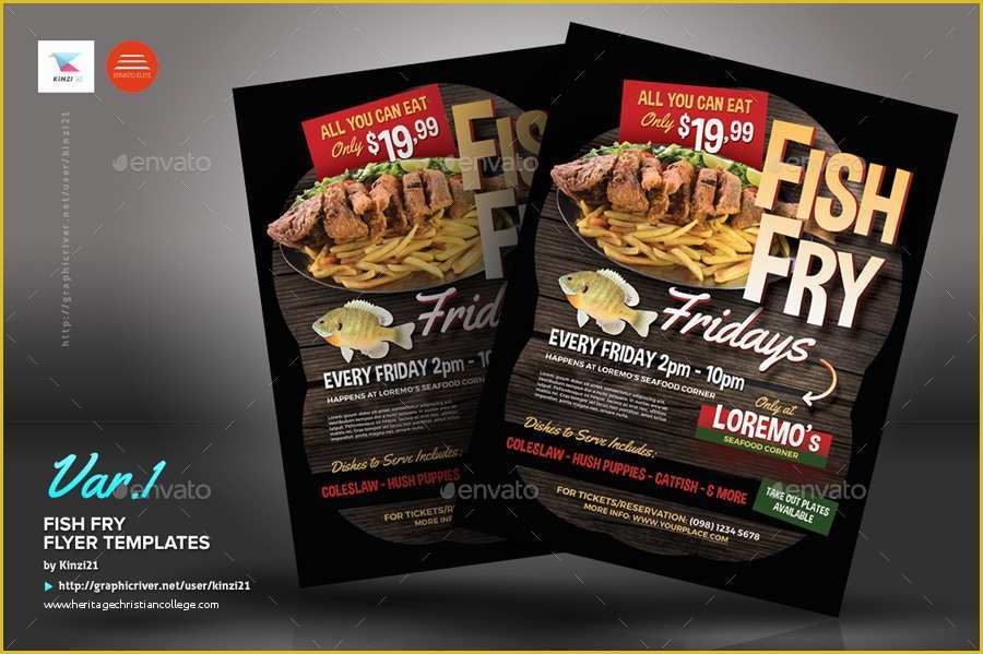 Free Fish Fry Flyer Template Of Fish Fry Flyer Templates by Kinzi21