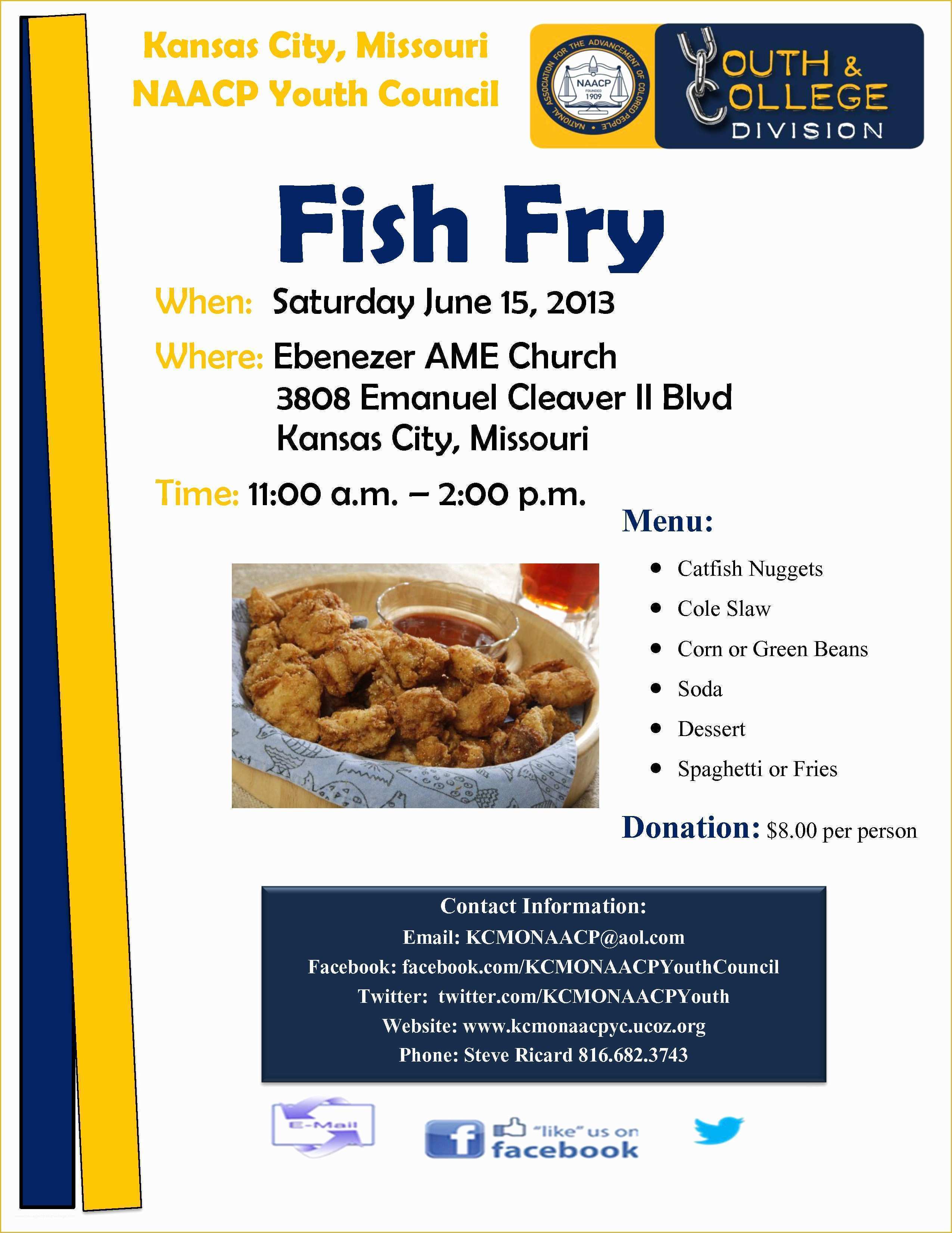 Free Fish Fry Flyer Template Of Kcmo Naacp Youth Council Fish Fry with Fish Fry Clipart