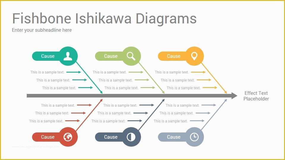 Free Fishbone Diagram Template Powerpoint Of ishikawa Powerpoint Template ishikawa Powerpoint Template