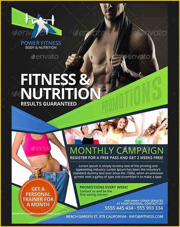 Free Fitness Flyer Template Publisher Of 58 Fitness Flyer Templates Psd Word Ai Eps Vector