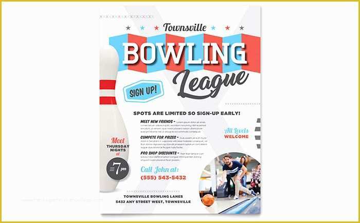 Free Fitness Flyer Template Publisher Of Bowling Flyer Template Word & Publisher
