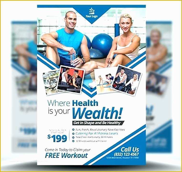 Free Fitness Flyer Template Publisher Of Fitness Brochure Template Gym and Flyer Free Templates Word