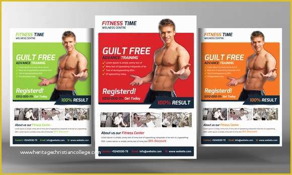 Free Fitness Flyer Template Publisher Of Fitness Flyer Template Flyer Templates On Creative Market