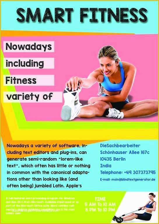 Free Fitness Flyer Template Publisher Of Free Fitness Flyer Template Publisher Beautiful Doctor S