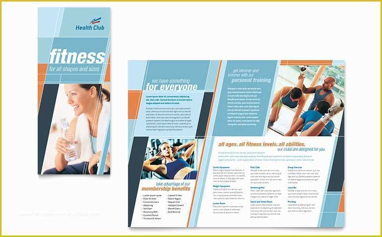 Free Fitness Flyer Template Publisher Of Health & Fitness Gym Brochure Template Word & Publisher