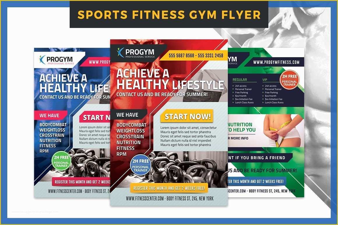 Free Fitness Flyer Template Publisher Of Sports Fitness Gym Business Flyer Template