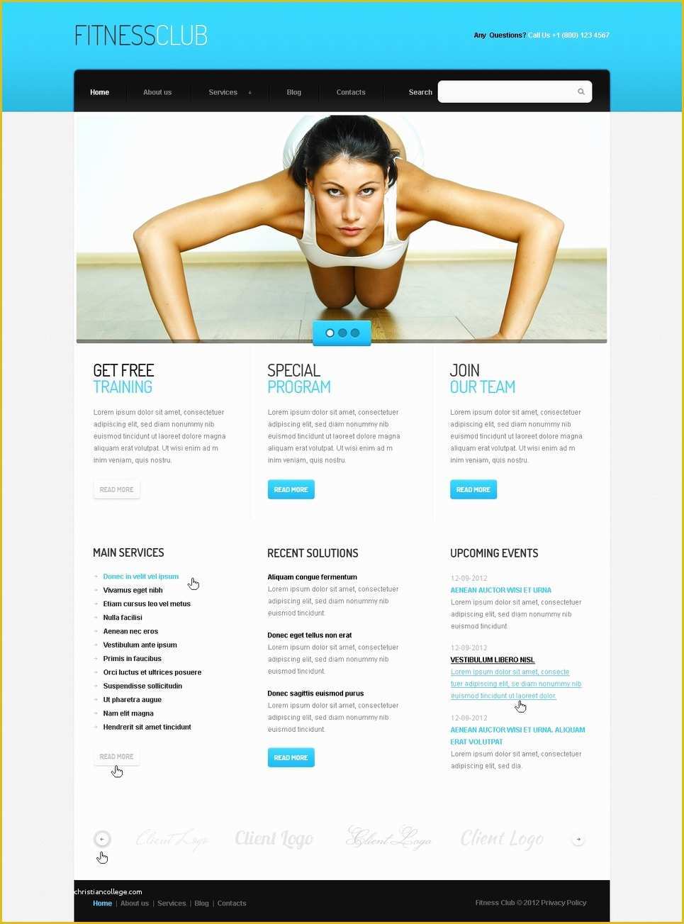 Free Fitness Newsletter Templates Of Fitness Joomla Template