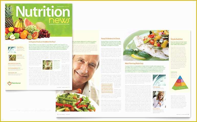 Free Fitness Newsletter Templates Of Nutritionist & Dietitian Newsletter Template Word