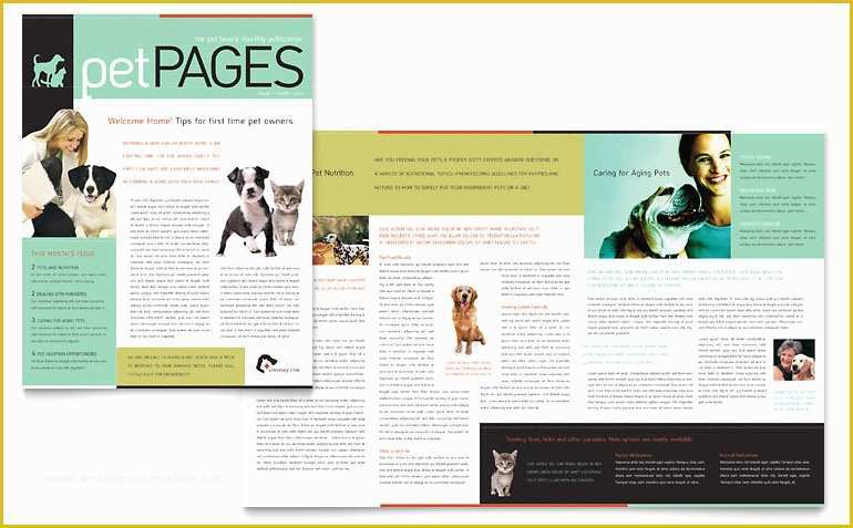 Free Fitness Newsletter Templates Of Veterinary Clinic Newsletter Template Word & Publisher