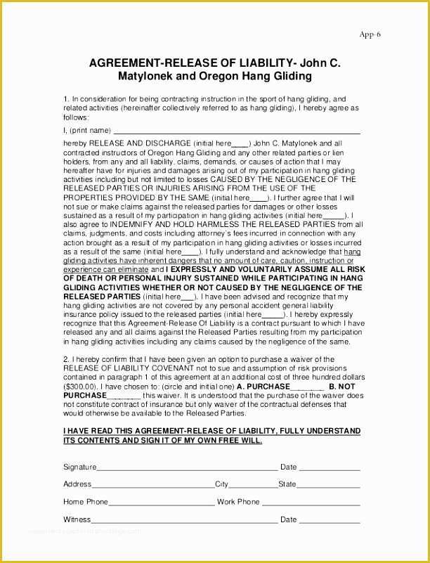 Free Fitness Waiver Template Of 6 Fitness Waiver and Release form Template Ueeur