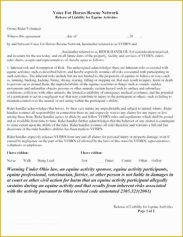Free Fitness Waiver Template Of Liability Waiver form Template – Idmanado