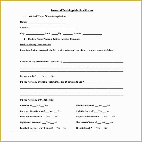 Free Fitness Waiver Template Of Old Fashioned Damage Waiver form Template Pattern Simple