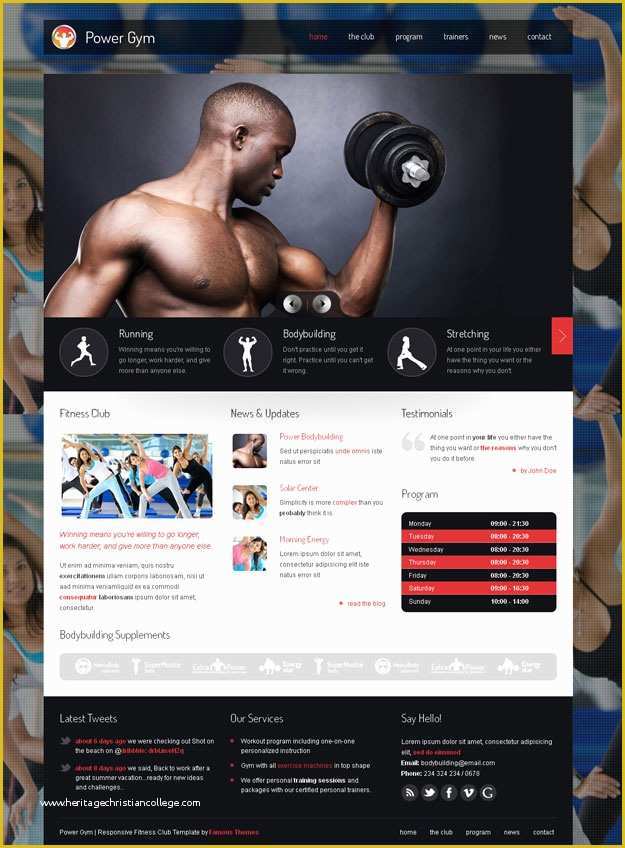Free Fitness Website Templates Of 25 Best Wordpress Fitness themes 2016 athemes