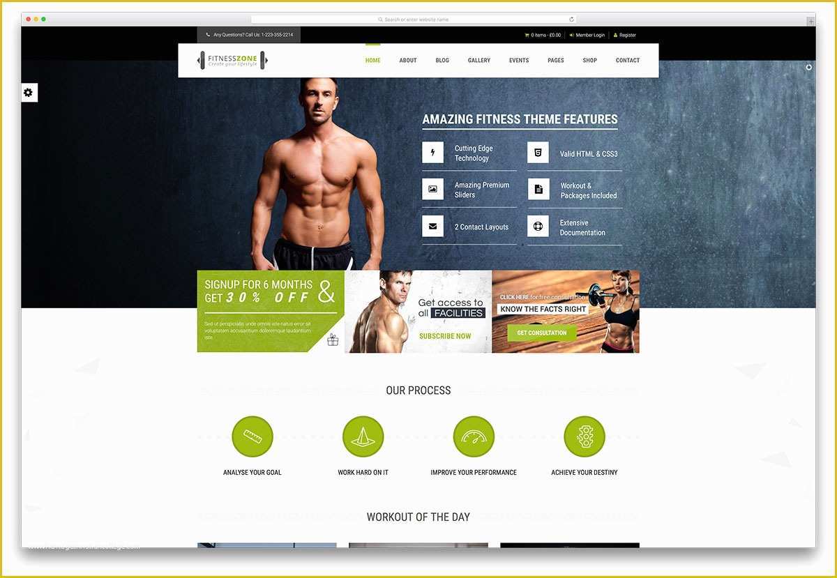 Free Fitness Website Templates Of 38 Best Wordpress Fitness themes 2019 for Gym and Fitness