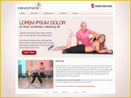 Free Fitness Website Templates Of Fitness Website Template 23