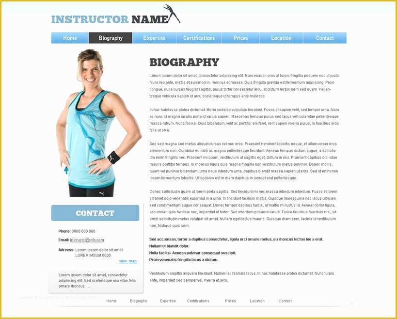 Free Fitness Website Templates Of Free Fitness Website Template 21