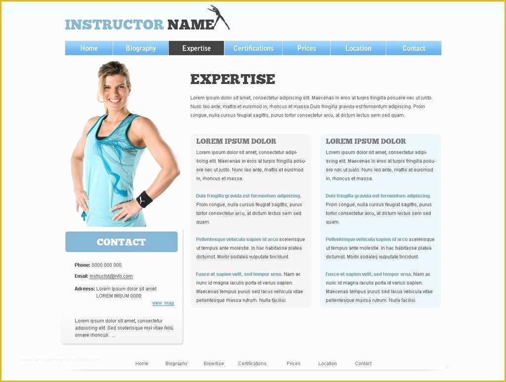 Free Fitness Website Templates Of Free Fitness Website Template 21