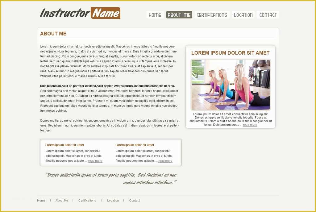 Free Fitness Website Templates Of Free Fitness Website Template 22