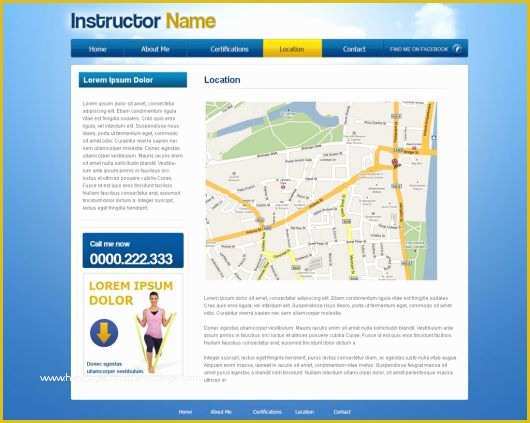 Free Fitness Website Templates Of Free Fitness Website Template