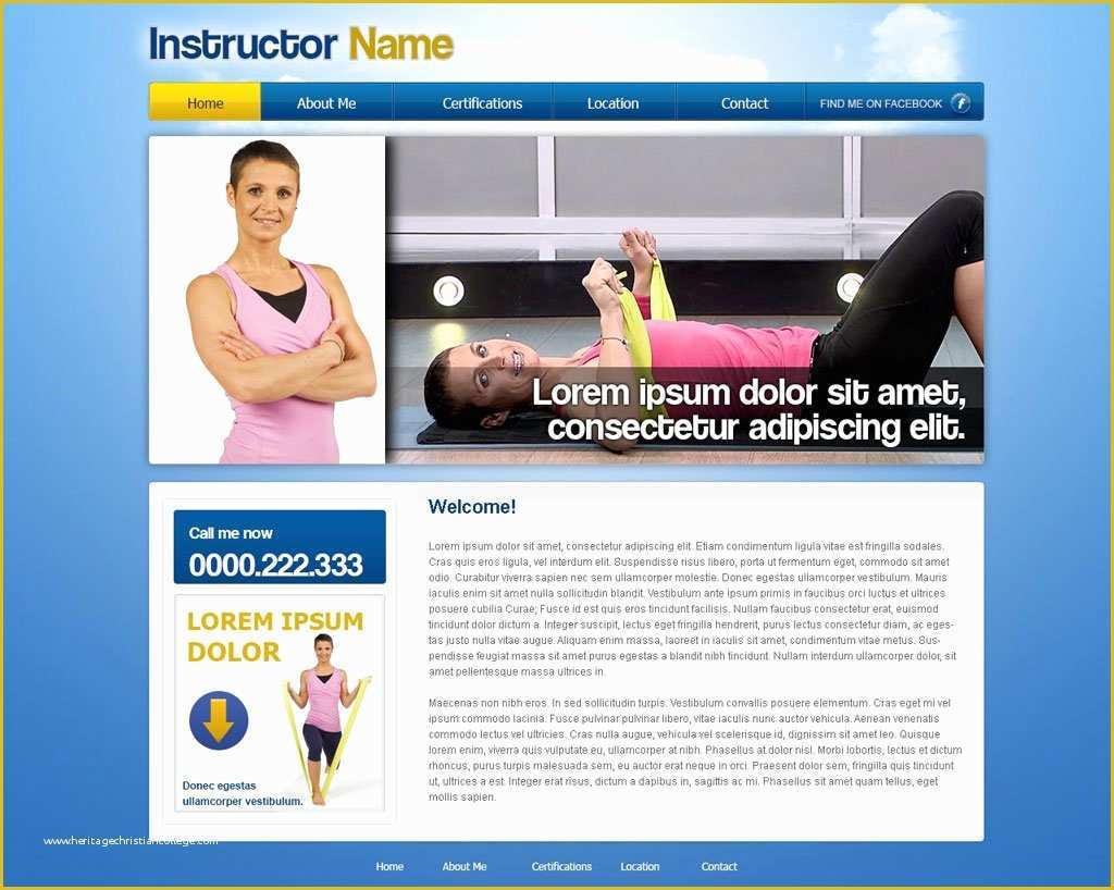 Free Fitness Website Templates Of Free Fitness Website Template