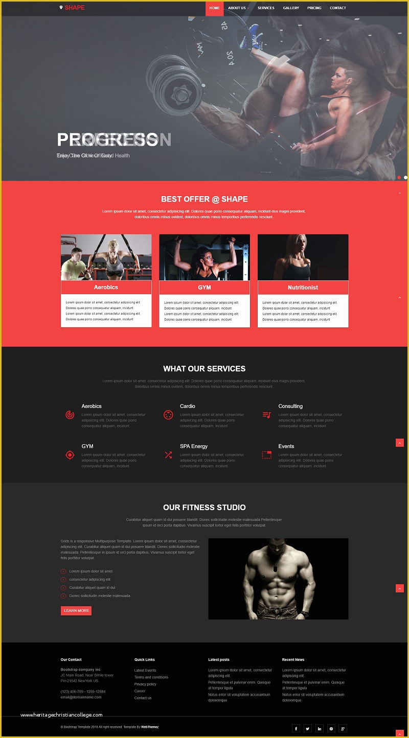 Free Fitness Website Templates Of Free Fitness Website Templates