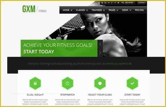 Free Fitness Website Templates Of Personal Trainer Website Design Portfolio Samples Of