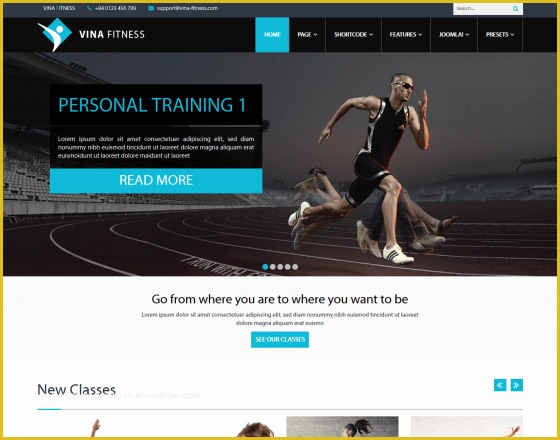 Free Fitness Website Templates Of Vina Fitness Ii Health Sport Gyms and Trainers Template