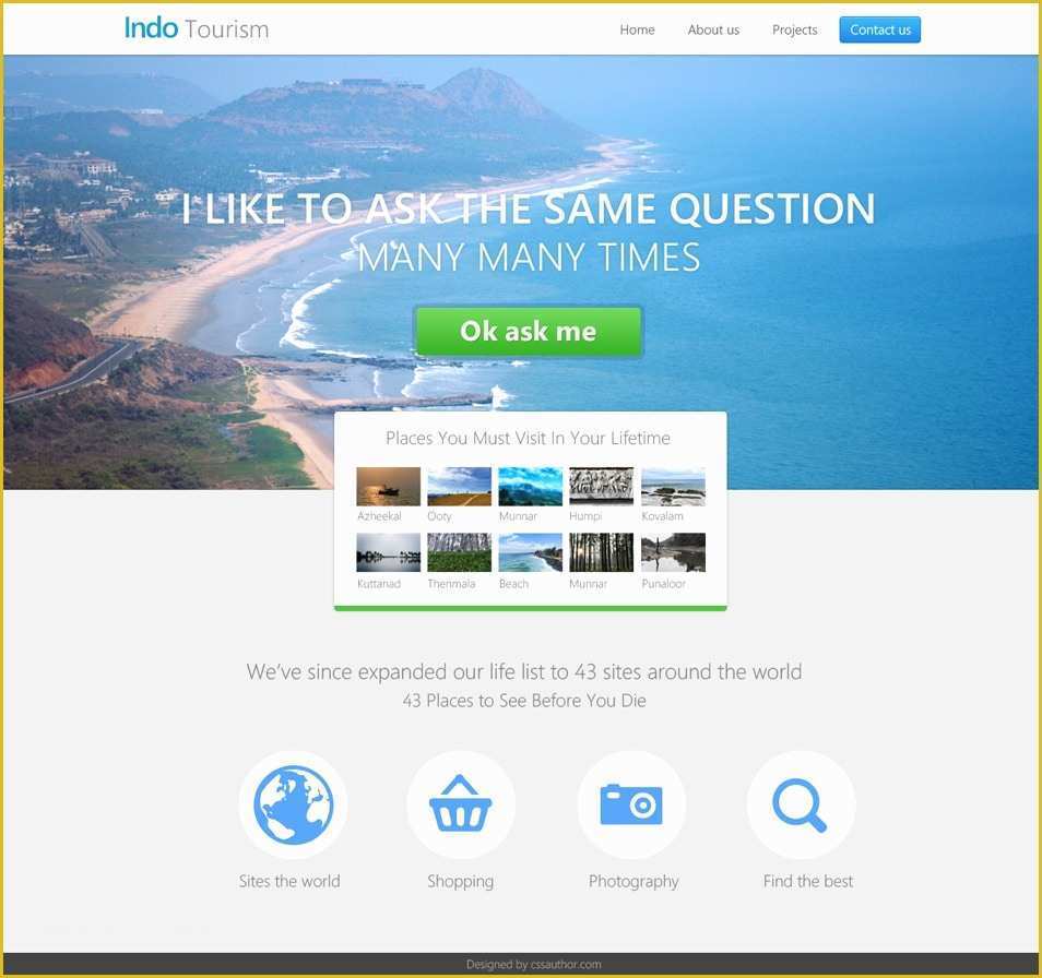 Free Flash Website Templates with source Files Of Beautiful Travel and Hotel Website Template Psd for Free