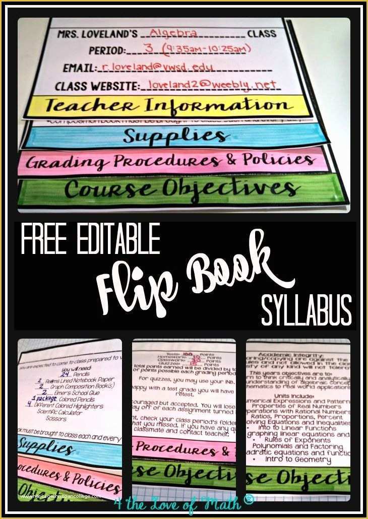 Free Flip Book Template for Teachers Of Back to School Editable Flip Book