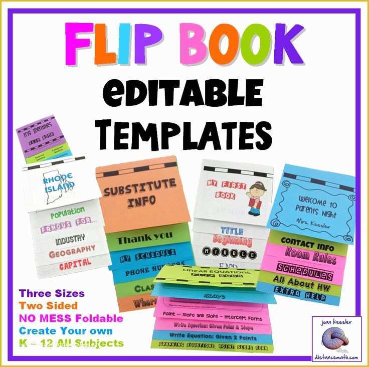 Free Flip Book Template for Teachers Of Interactive Notebooks Flip Book Templates Foldable No