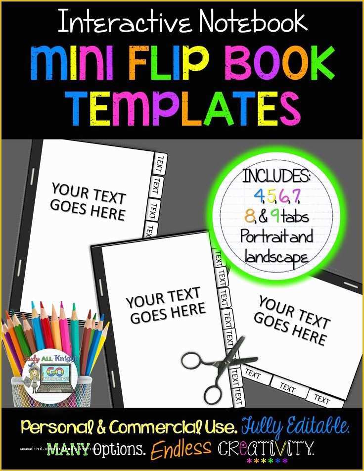 Free Flip Book Template for Teachers Of Mini Flip Book Templates for Interactive Notebooks