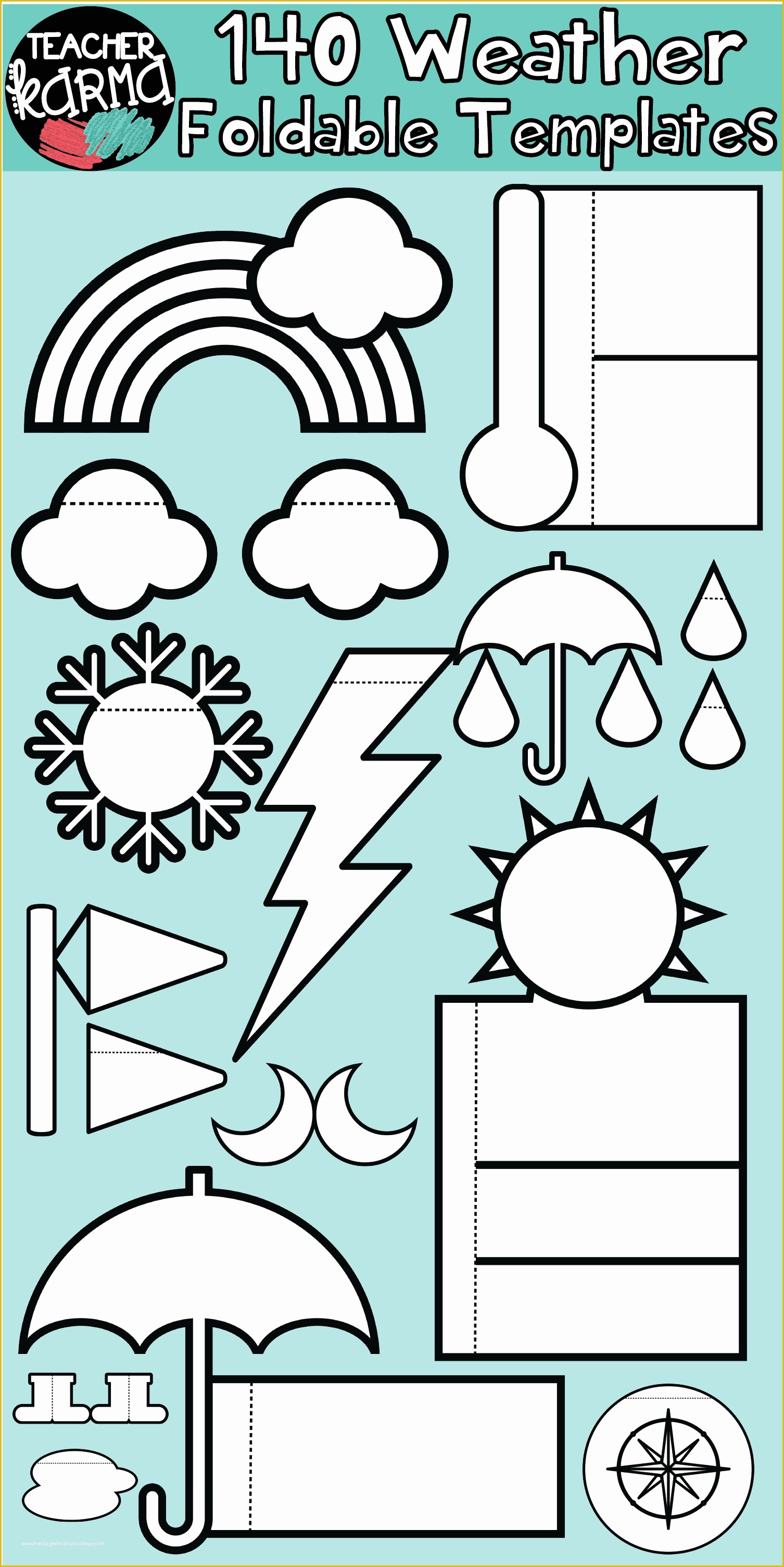 Free Flip Book Template for Teachers Of Weather 140 Foldables Interactives Flip Book Templates