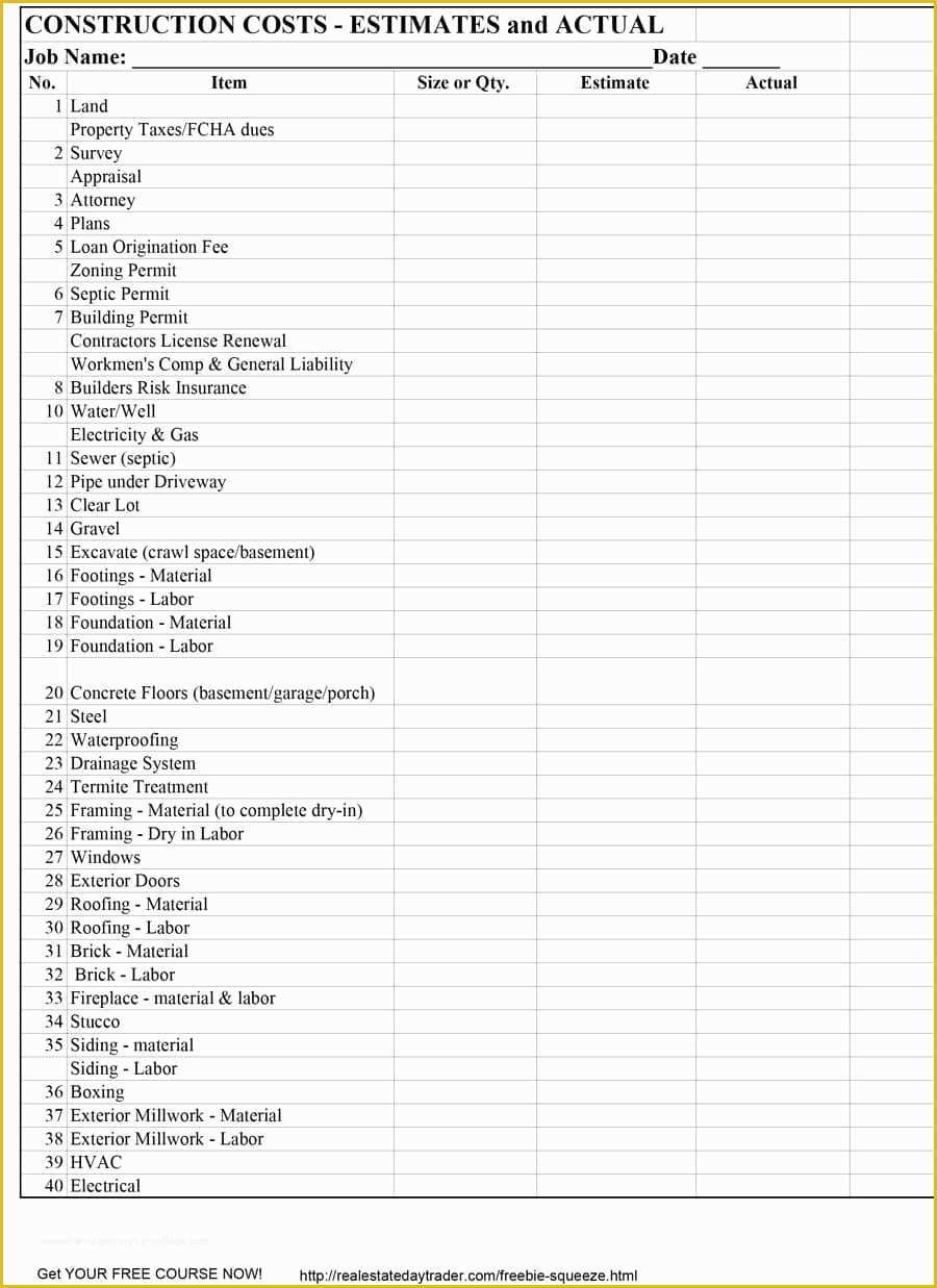 Free Flooring Estimate Template Of 44 Free Estimate Template forms [construction Repair