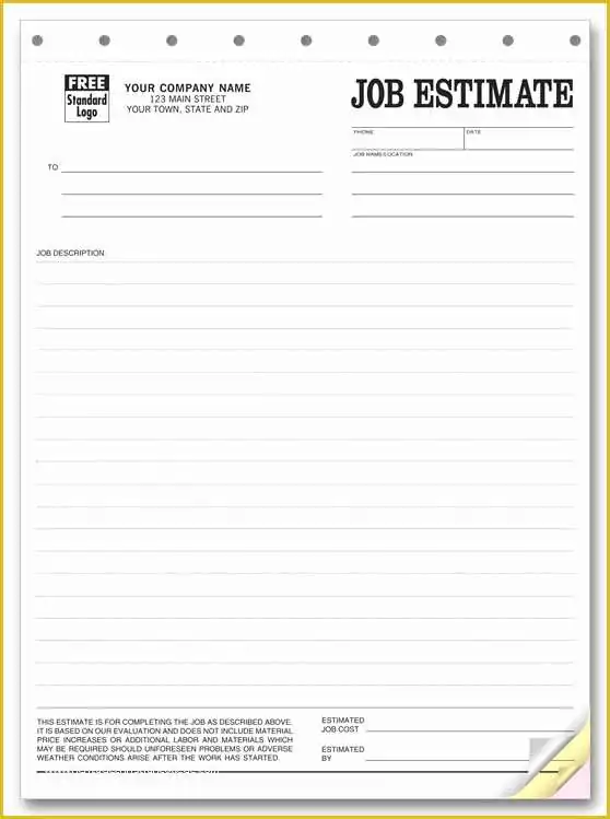 Free Flooring Estimate Template Of Printable Blank Bid Proposal forms