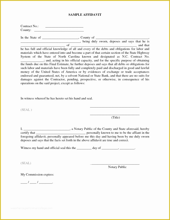 Free Florida Affidavit Template Of 33 Printable Affidavit form Template Examples Thogati