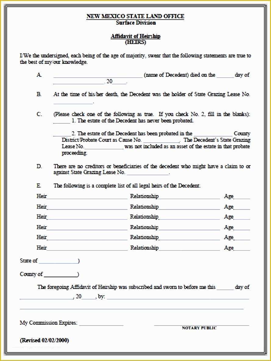 Free Florida Affidavit Template Of 6 Affidavit form Sample Ms Word Sampletemplatess