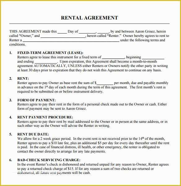 Free Florida Lease Agreement Template Of 81 Great Florida Home Rental Lease Agreement form
