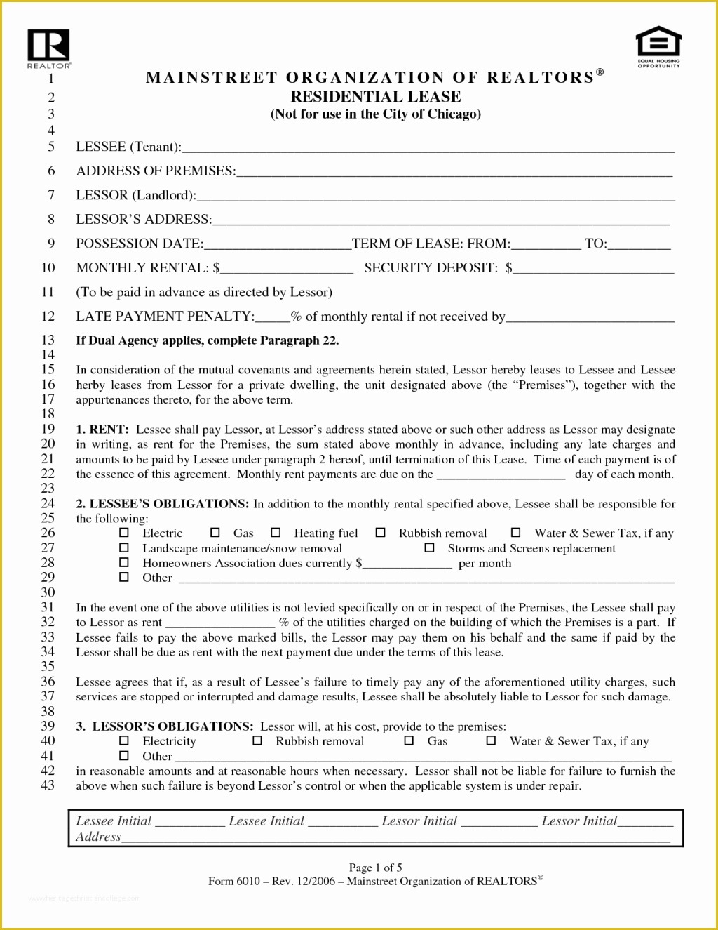 Free Florida Residential Lease Agreement Template Of Florida Rental 