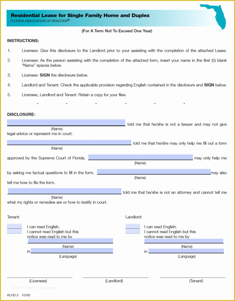 Free Florida Residential Lease Agreement Template Of Free Florida Residential Lease Agreement Template – Pdf – Word