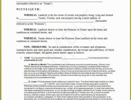 Free Florida Residential Lease Agreement Template Of Using the Lease Agreement In Home Buying